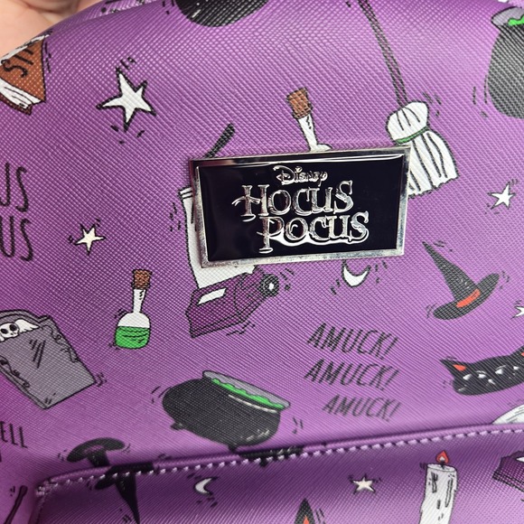 NEW Bioworld Disney Hocus Pocus Icons Purple Amuck Mini Backpack #3‎ - Picture 2 of 5